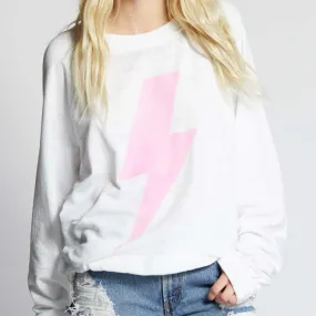 ACDC Pink Bolt Sweatshirt (White)