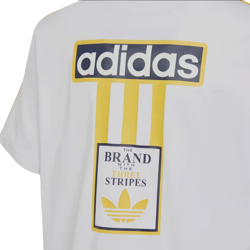 Adidas Originals short sleeve t-shirt for boys Adibreak IN2121 white-gold yellow