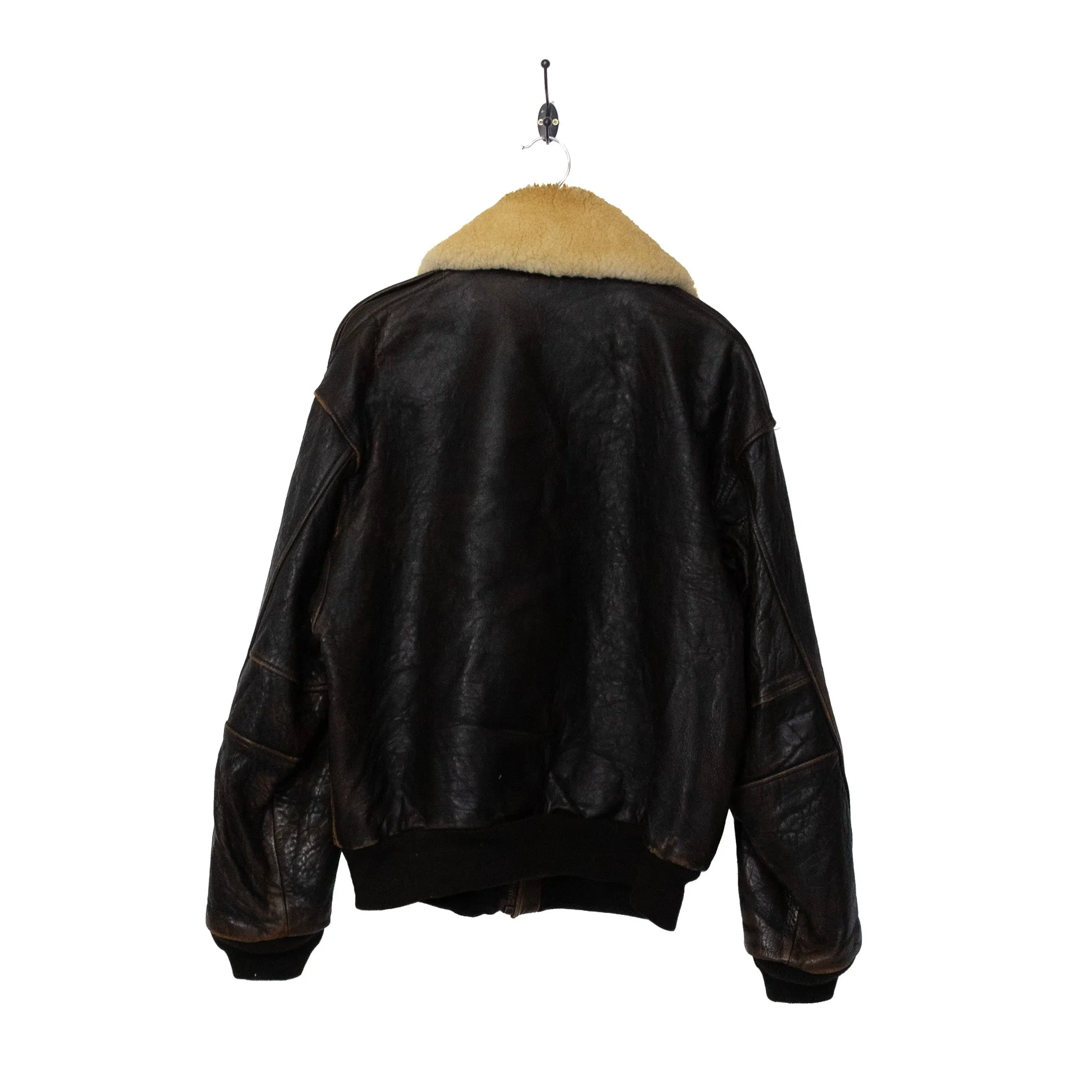 American Basics Zip Up Leather Jacket