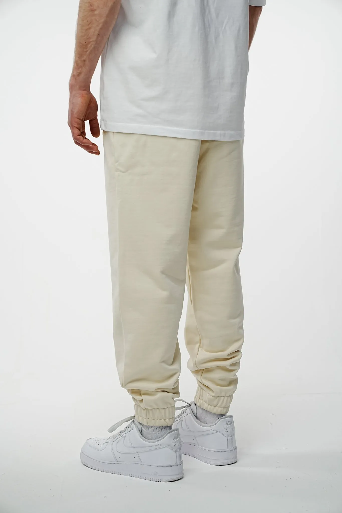 Archive Logo Baggy Sweat Pants - Stone