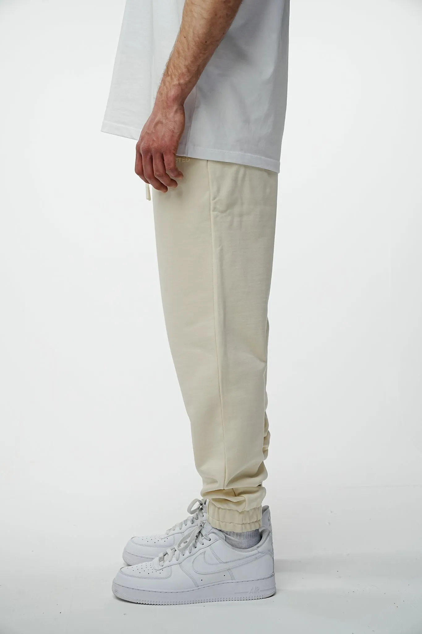 Archive Logo Baggy Sweat Pants - Stone