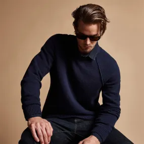 Bayshore Cashmere Blend Sweater - Navy