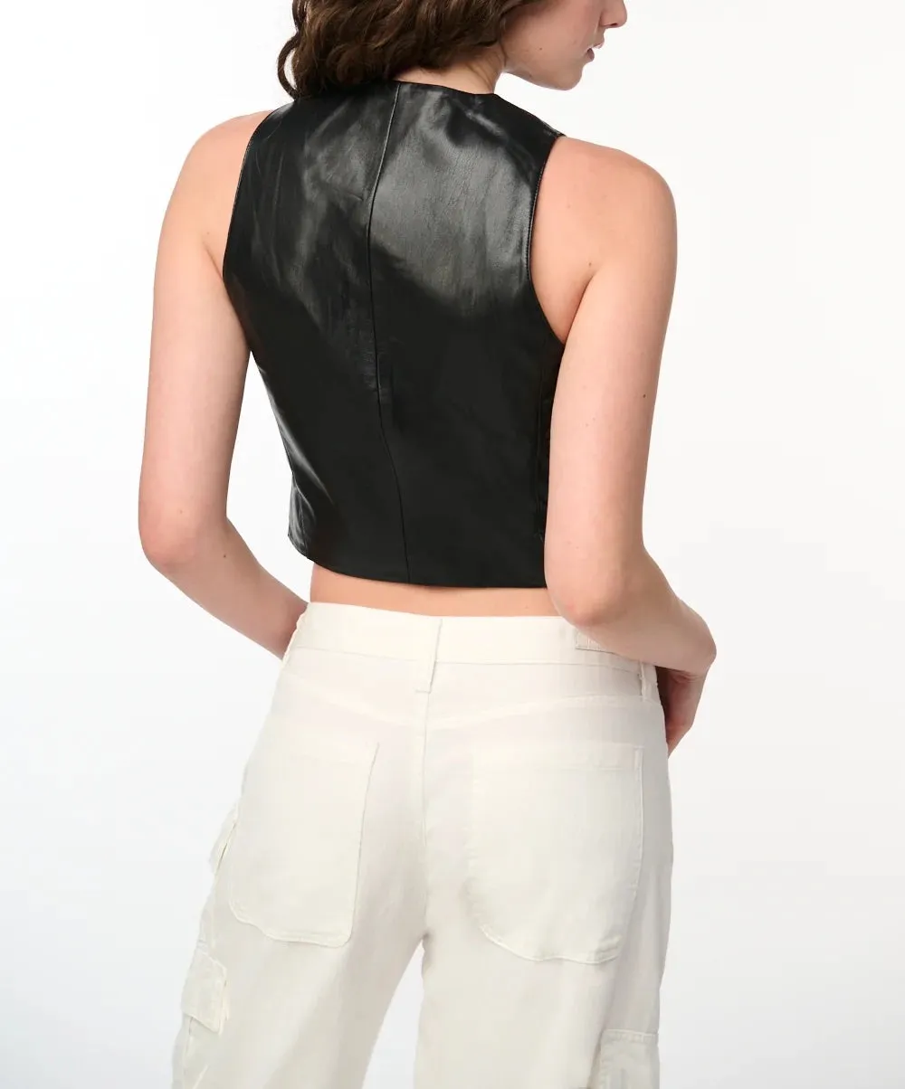 Blank NYC Faux Leather Vest