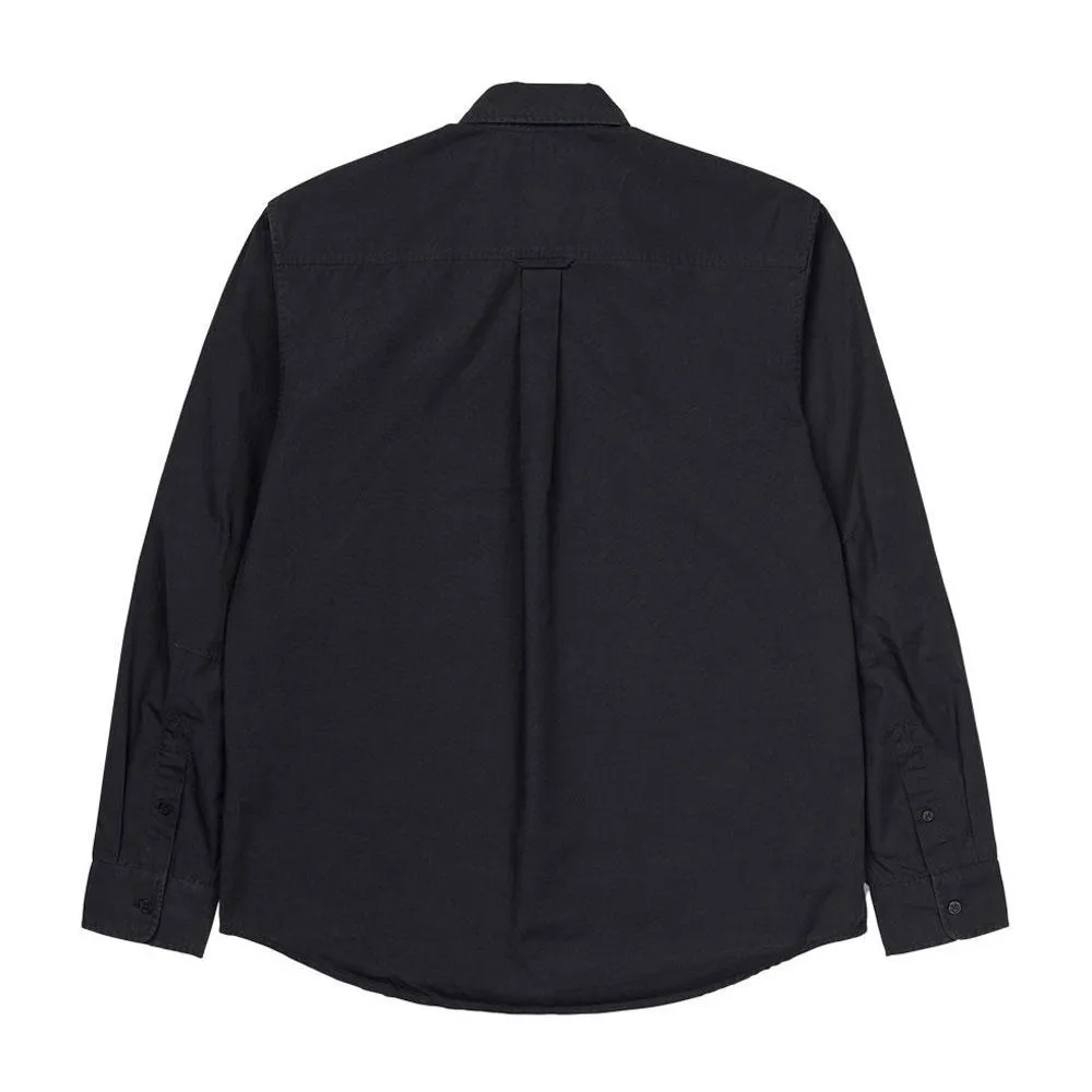 Carhartt WIP Long Sleeve  Coleman Shirt- Black