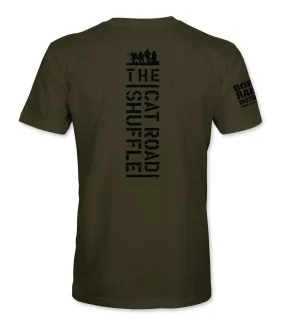 Cat Road Shuffle Tee - Military Green