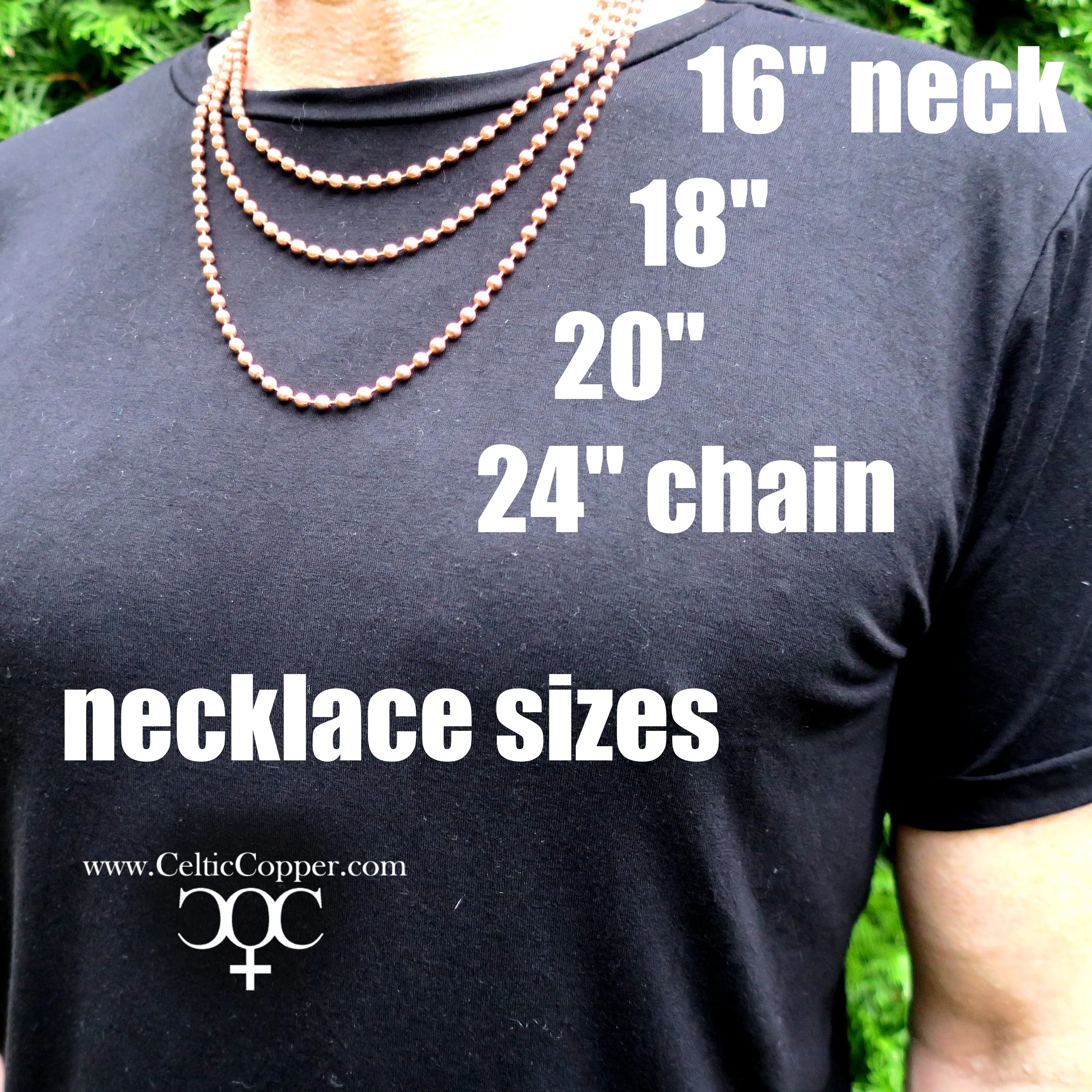 Copper Necklace Chain Set For Men Heavy Duty 20 Curb Chain Necklace And Matching Bracelet SET7920