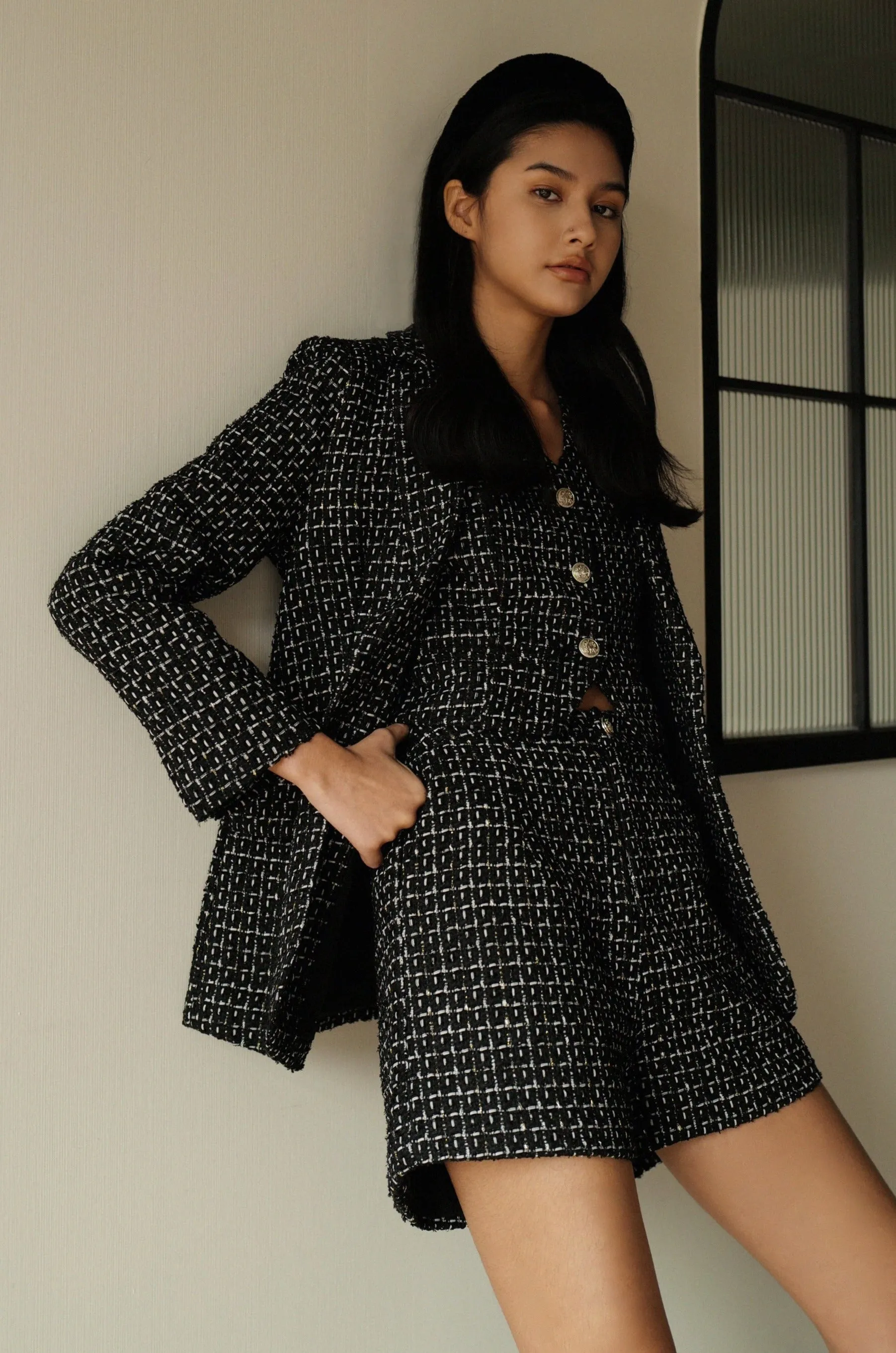 Crazy in love tweed blazer