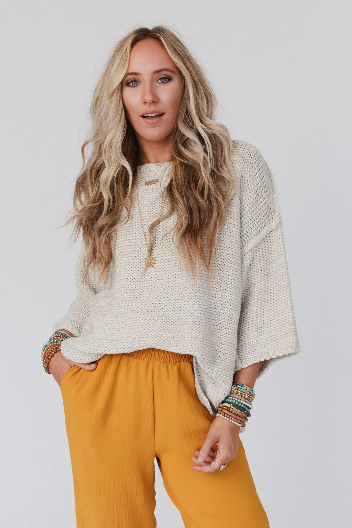 Crisp Air Sweater - Oatmeal