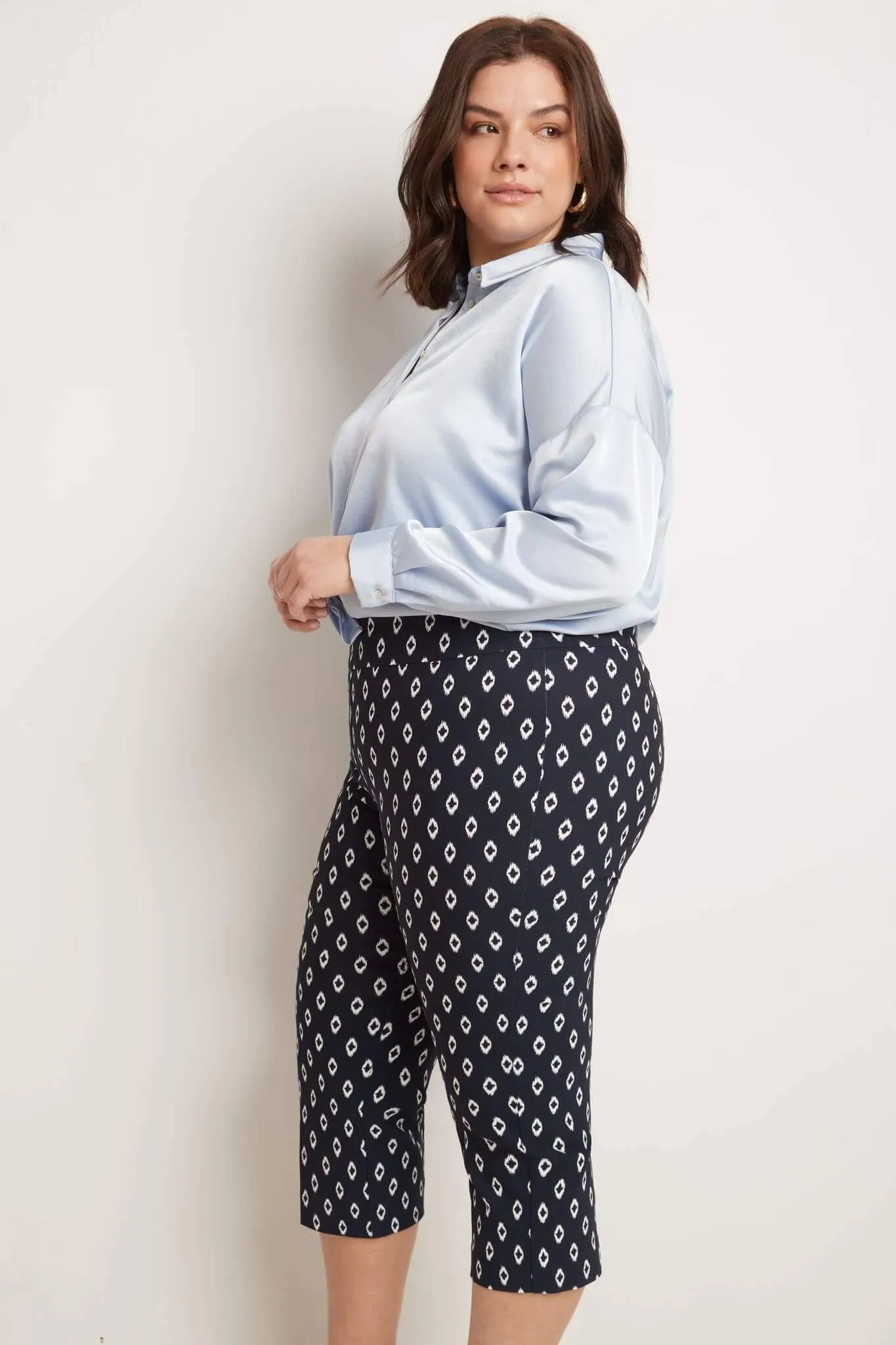 Curvy Capri with Flattering Wide Waistband