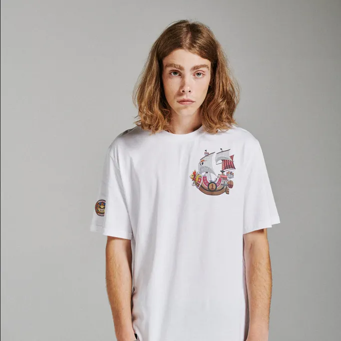 Dolly Noire Short sleeve t-shirt Mugiwara Tee ts135-ta-01 white 