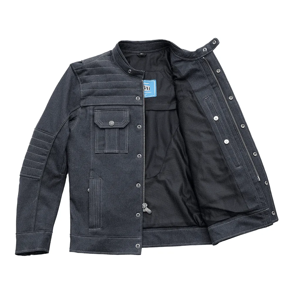 First Mfg Rowdy Men's Thunder Denim Motorcycle Jacket