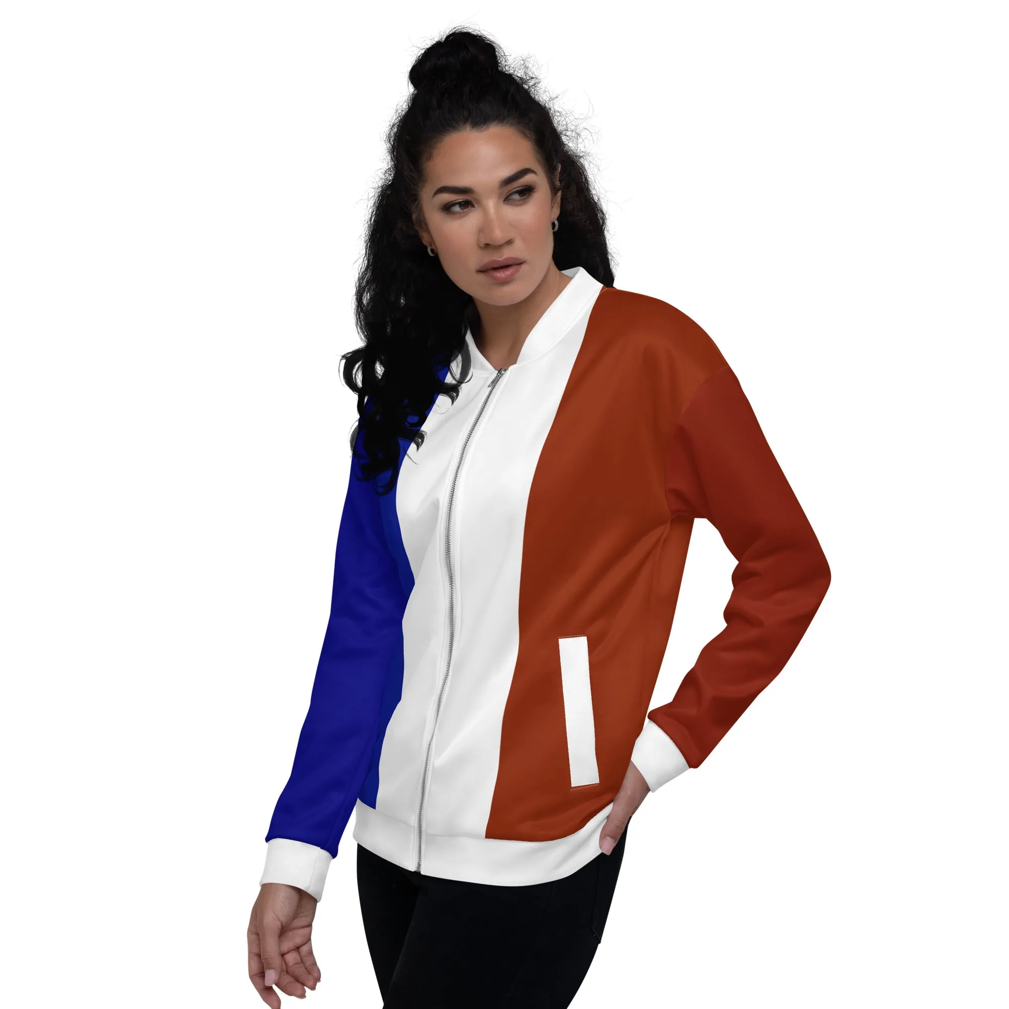 French Jacket / Bomber Jacket With France Flag Colors