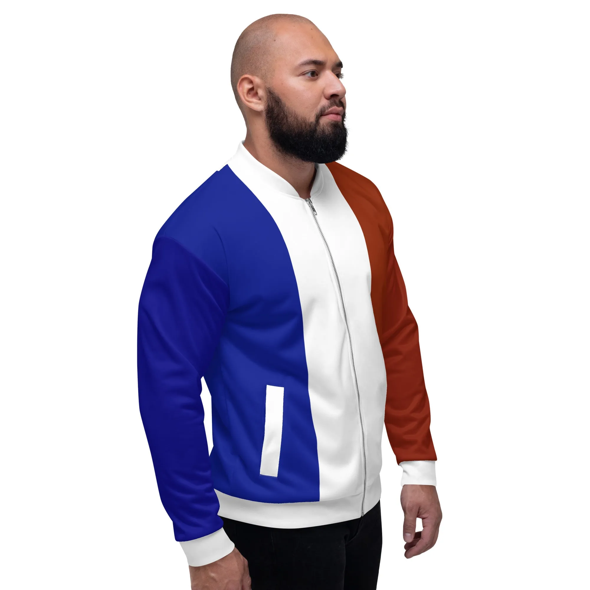 French Jacket / Bomber Jacket With France Flag Colors