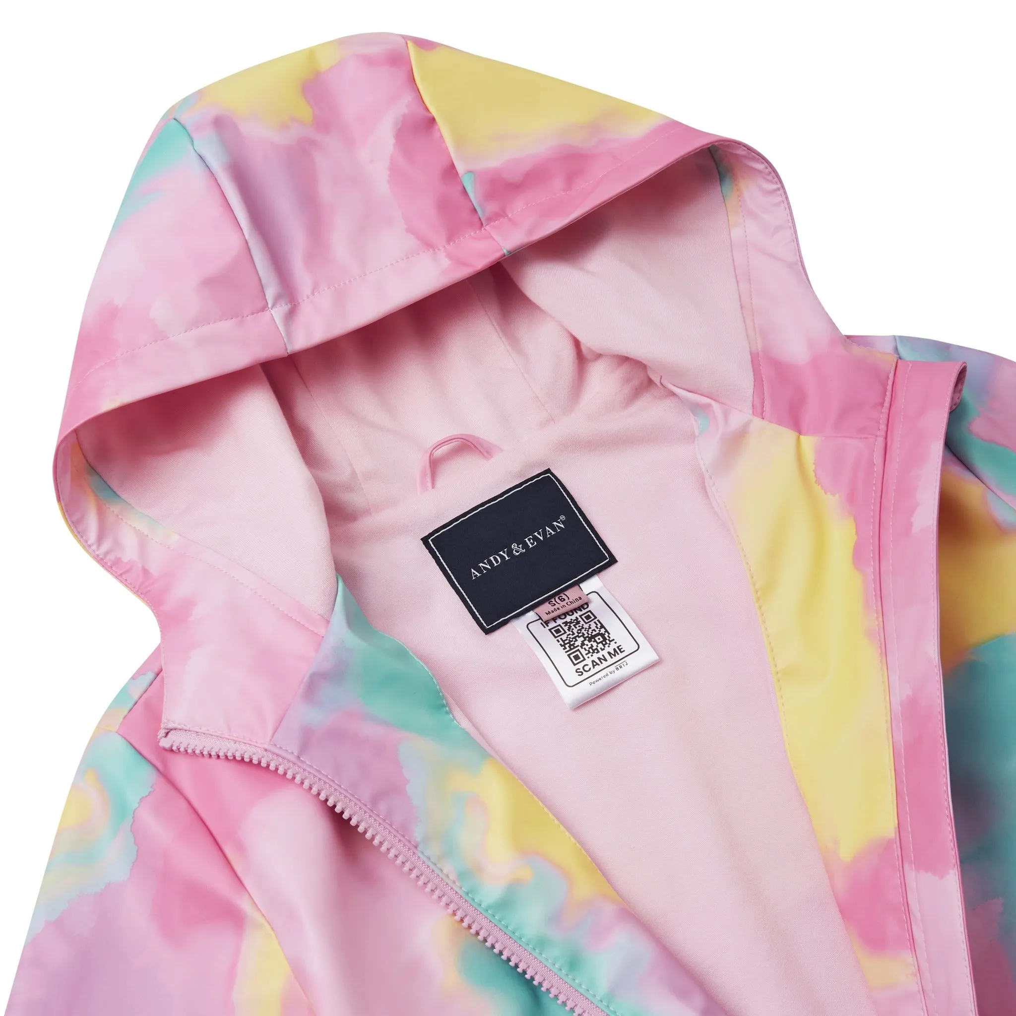 Girls Tie Dye Windbreaker