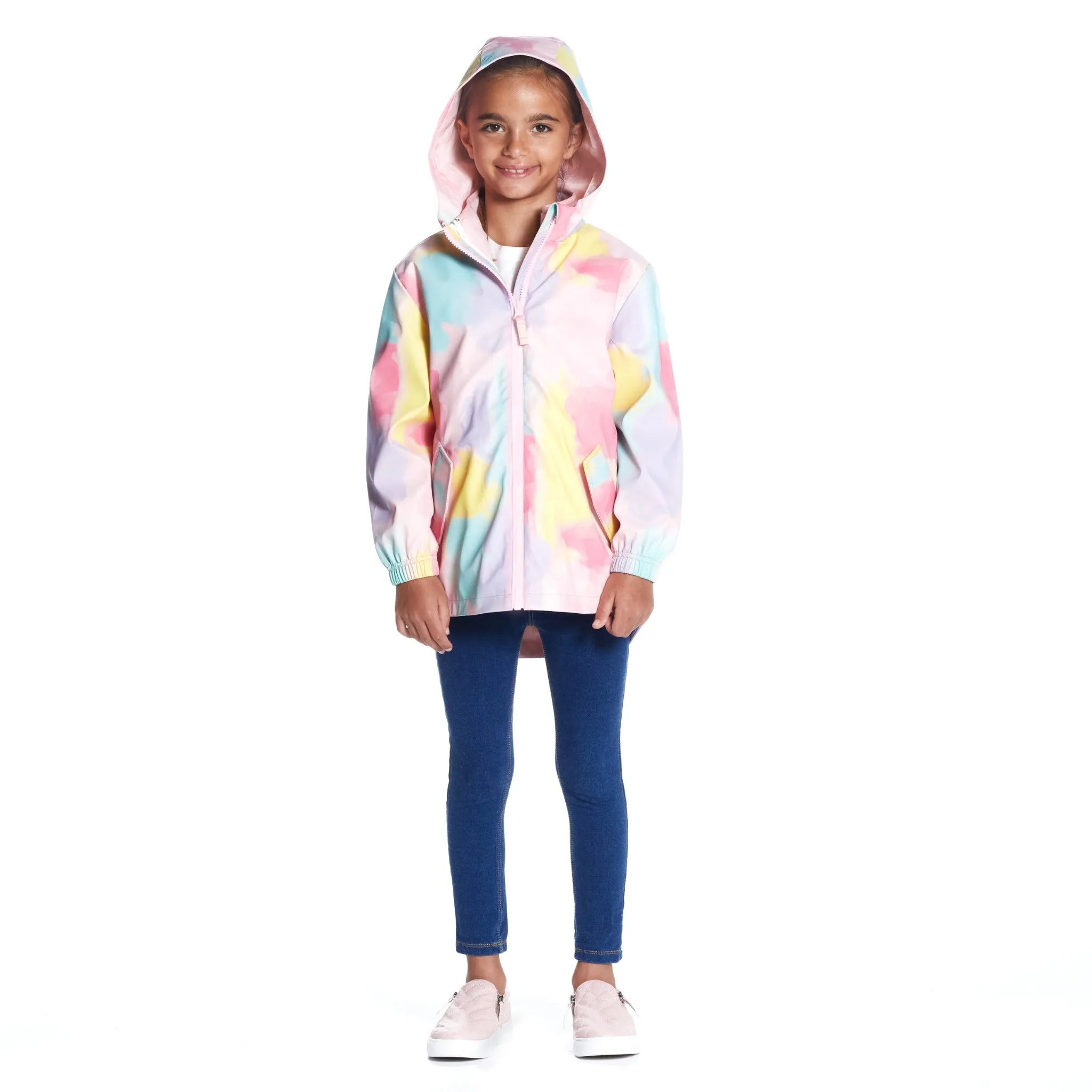 Girls Tie Dye Windbreaker