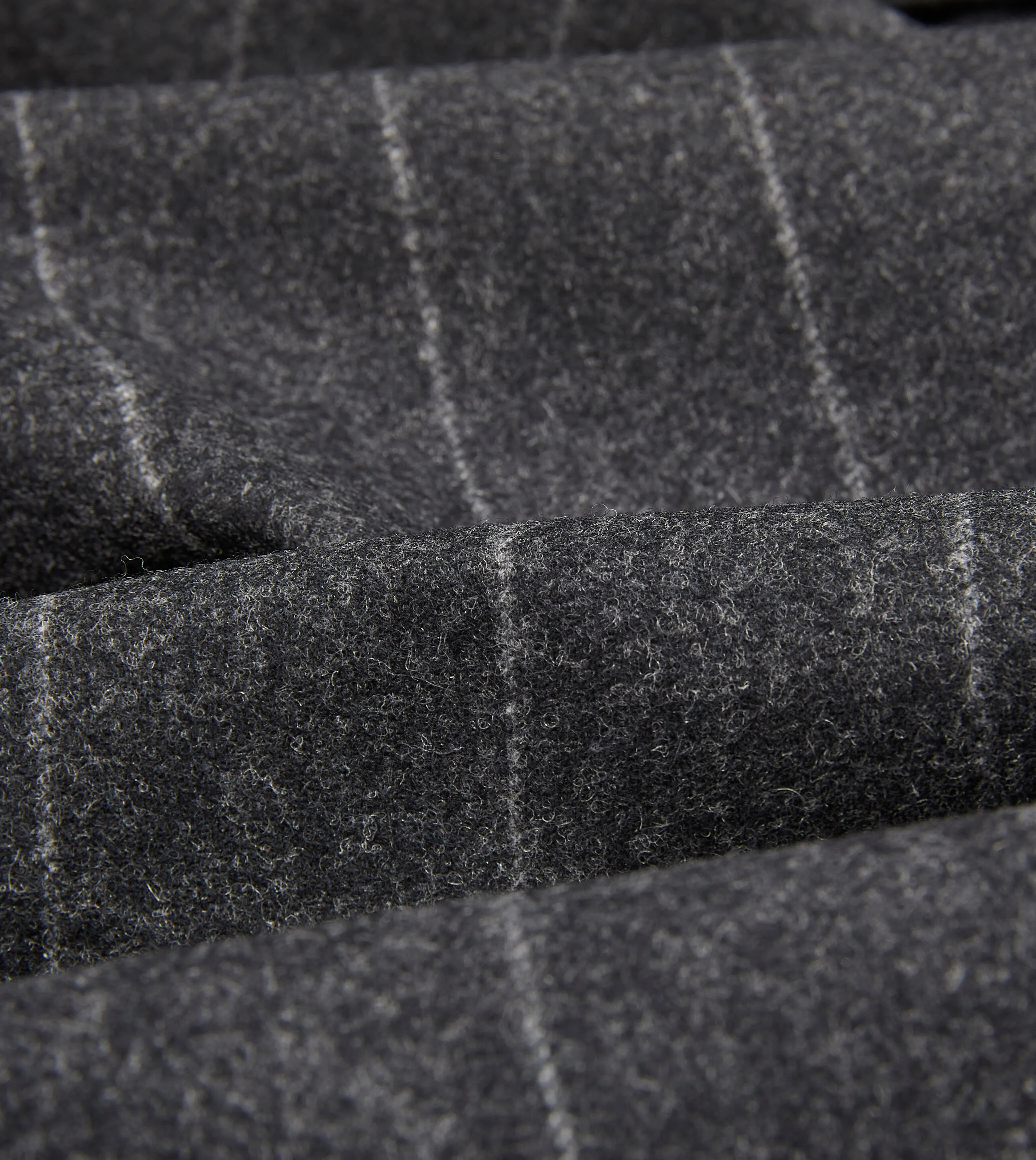 Grey Chalkstripe Wool Flannel TailoredJacket