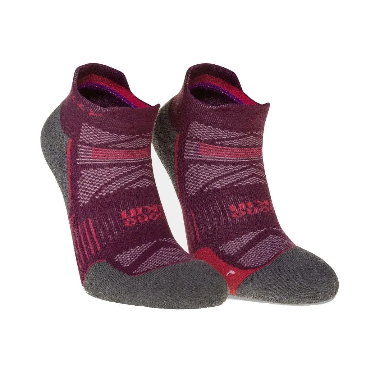 Hilly Women's Supreme Socklet Med - Elderberry/Grey Marl