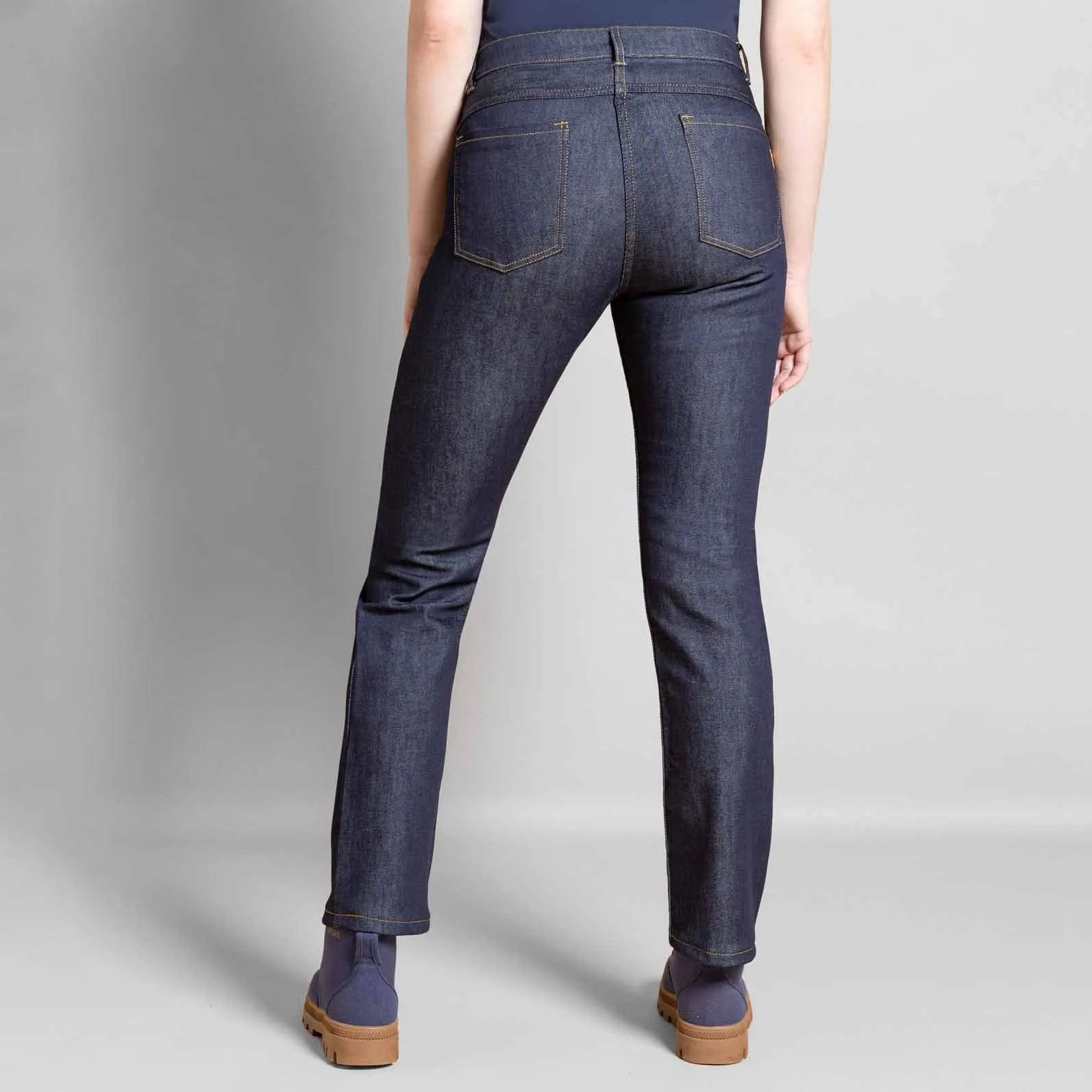 Jeans Anais confort bleu taille standard coupe droite