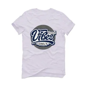 Jordan 1 Retro High COJP Midnight Navy White T-Shirt (Good Vibes only)