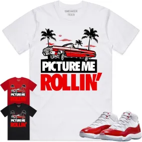 Jordan 11 Cherry 11s Shirt to Match - RED PMR