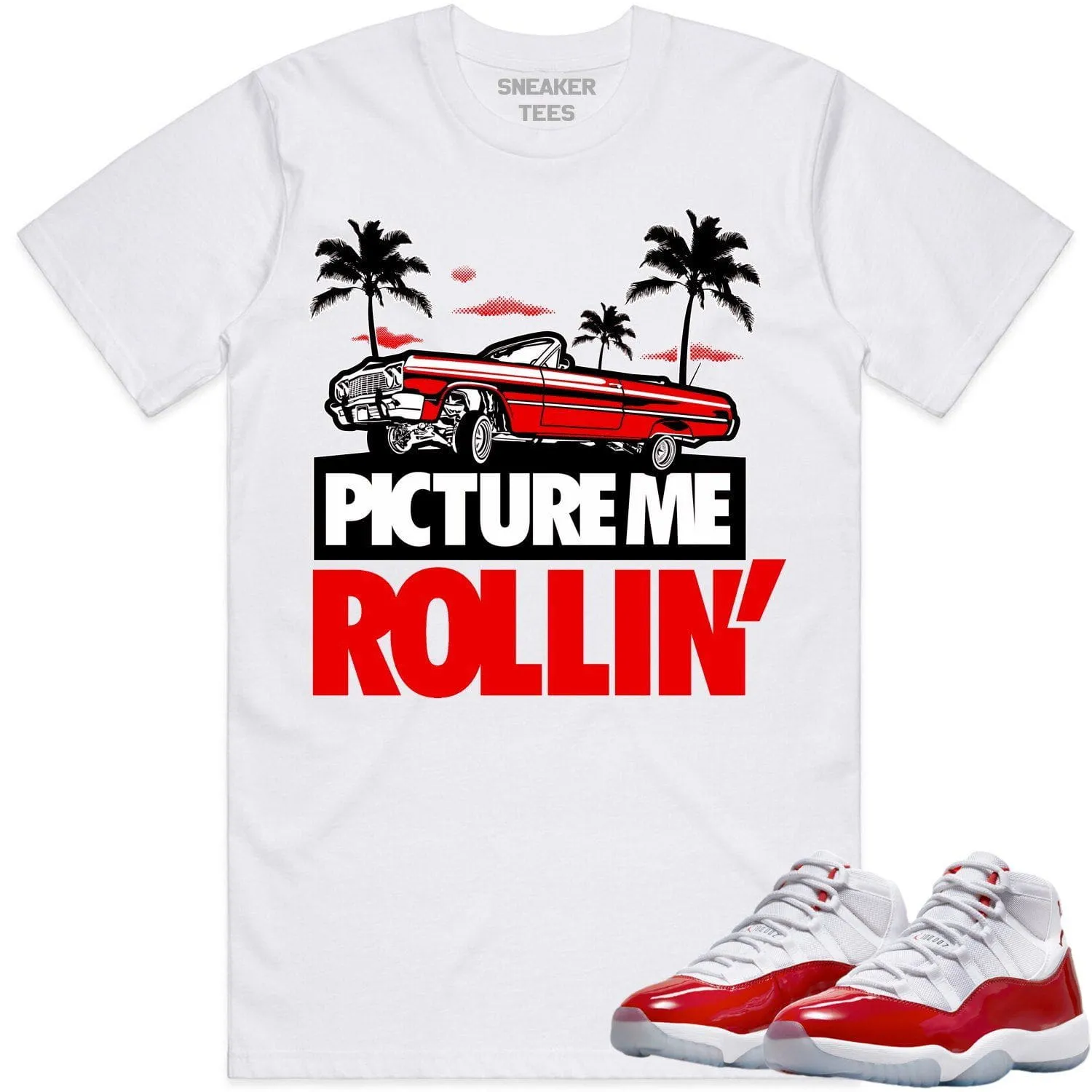 Jordan 11 Cherry 11s Shirt to Match - RED PMR