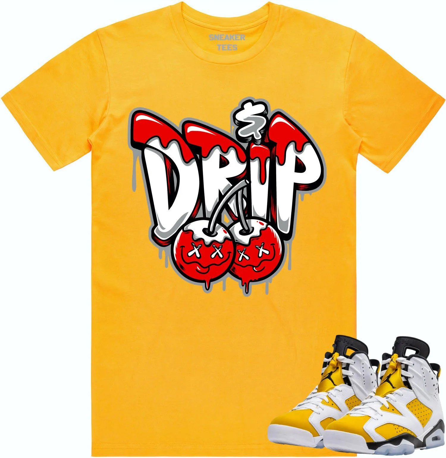 Jordan 6 Yellow Ochre 6s Shirt to Match - RED MONEY DRIP