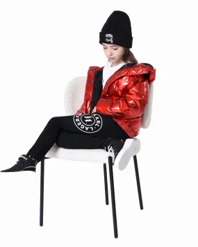 KARL LAGERFELD FW23 Red Metallic Puffer Jacket