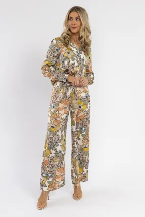 Lane Floral Satin Set - Final Sale