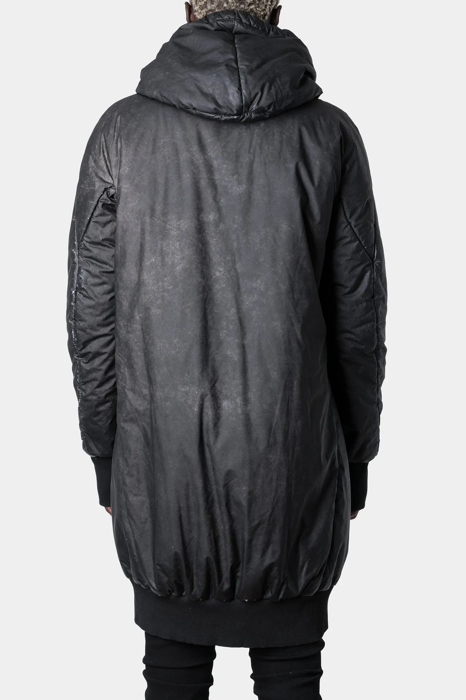 Long hooded reflective parkas