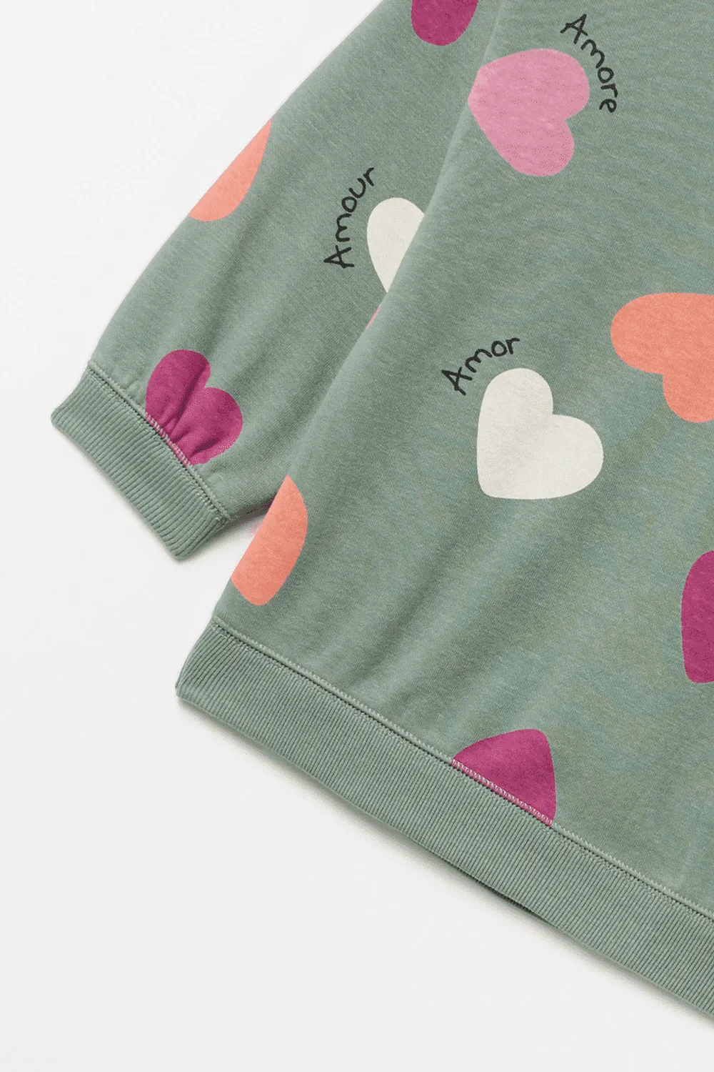 Love Heart Sweatshirt - Green