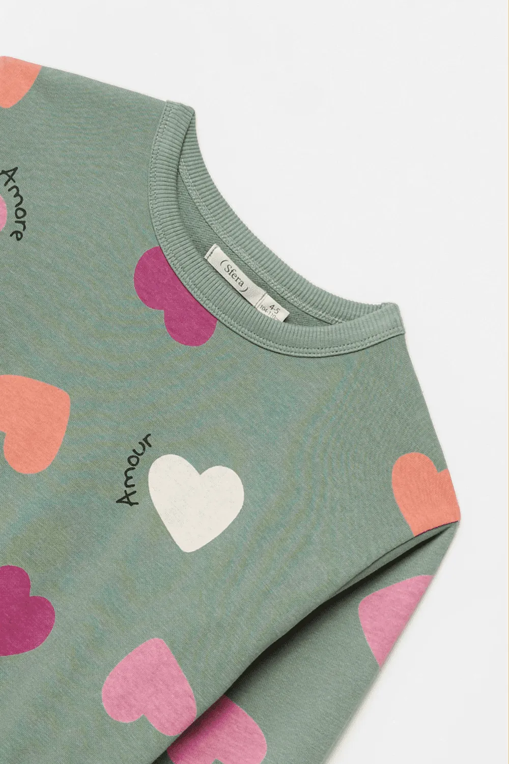 Love Heart Sweatshirt - Green