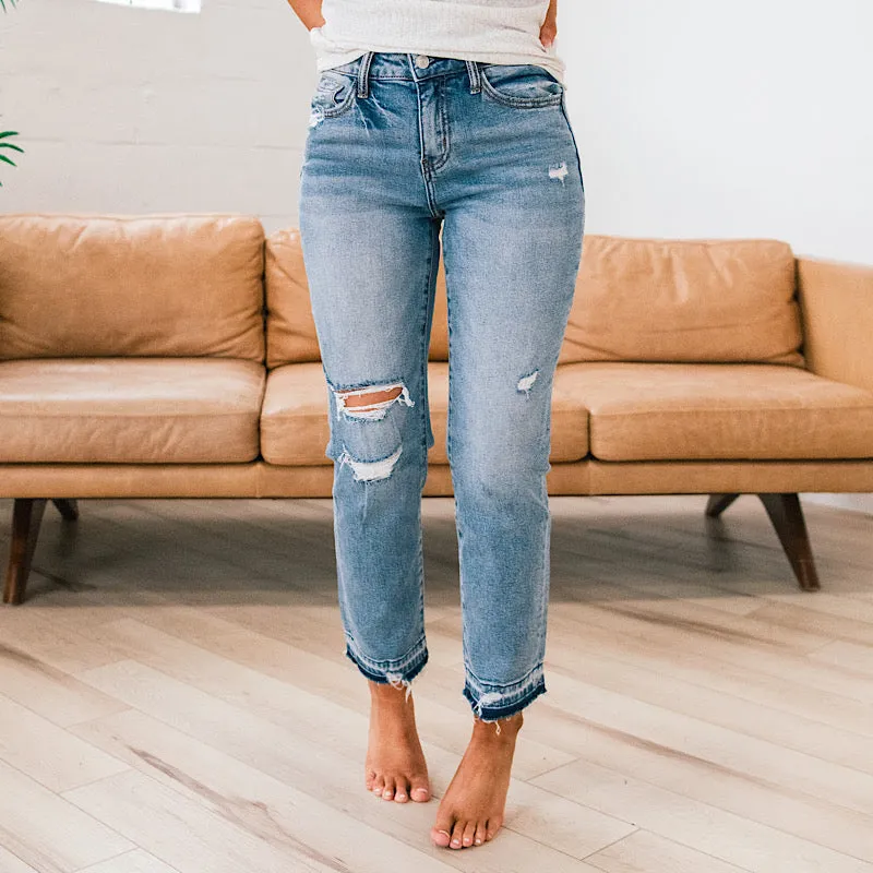 Lovervet Katie Released Hem Straight Jeans