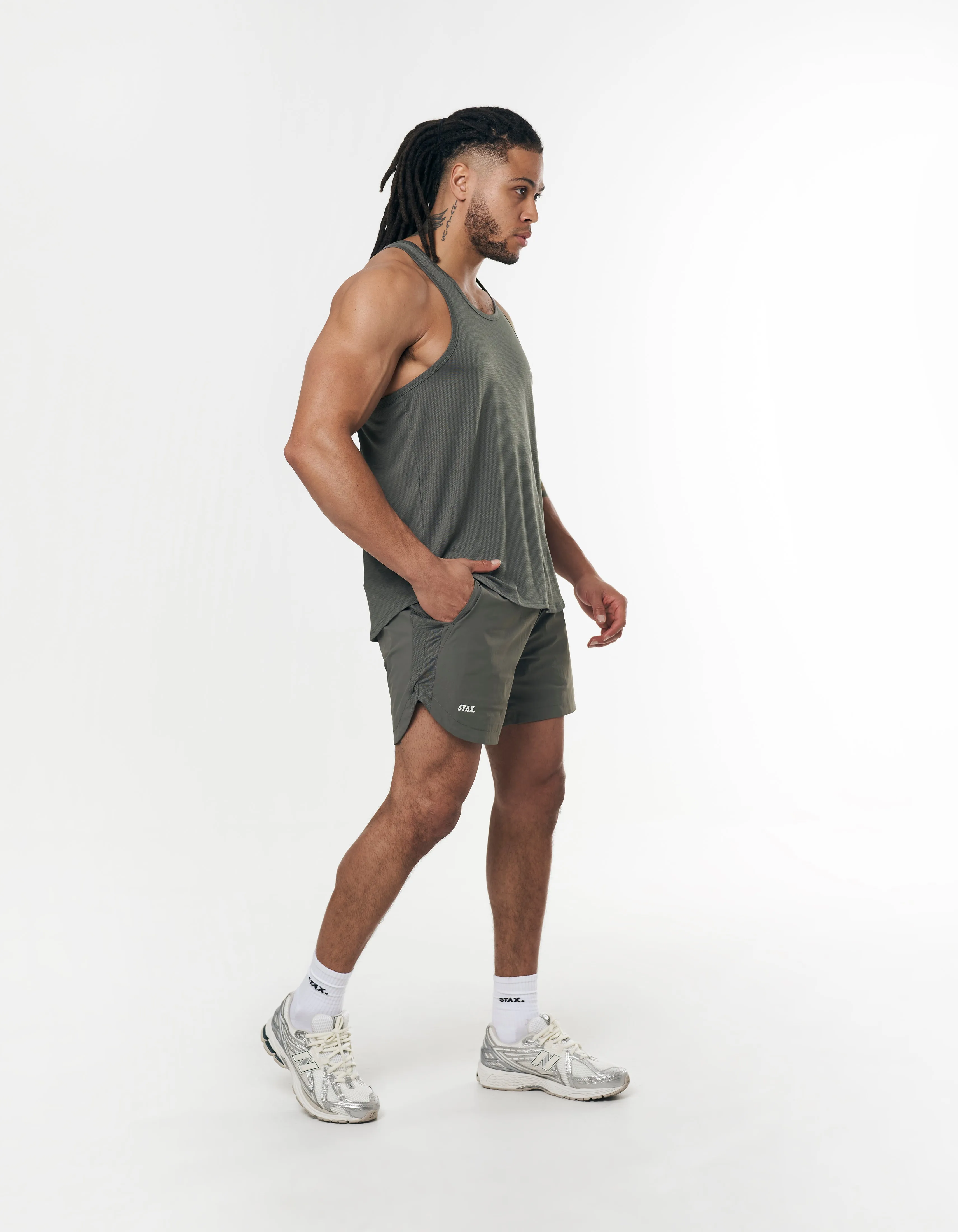 Mens Sport Singlet - Grey