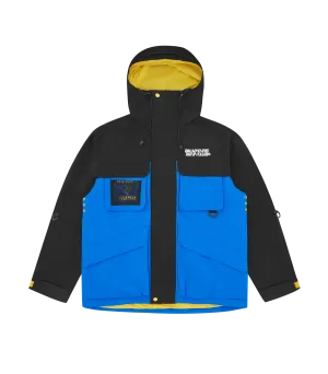 MULTI POCKET TECH JACKET - BLACK/BLUE