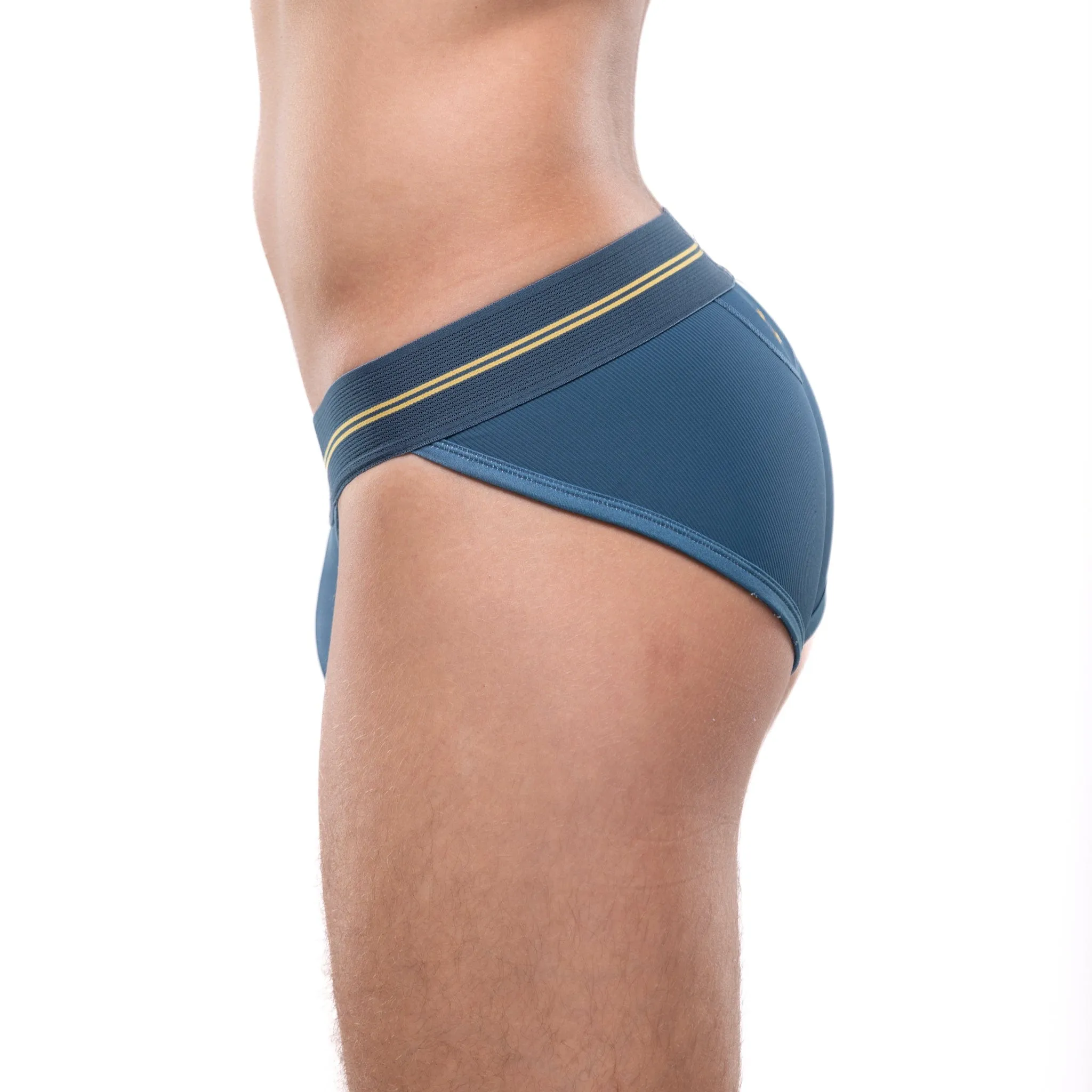 Performance Rib Sport Brief Blue