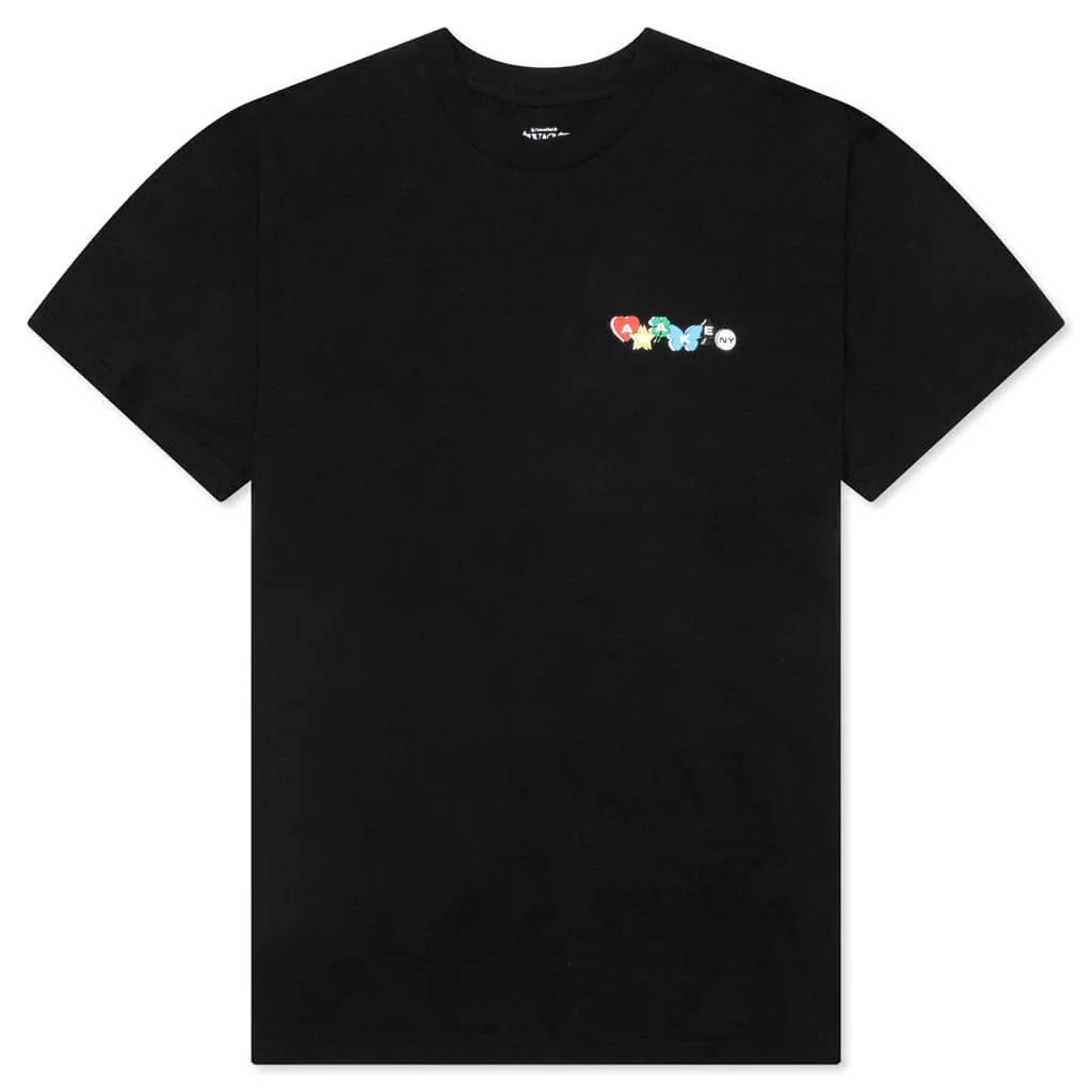 Printed Charm Logo Tee - Black