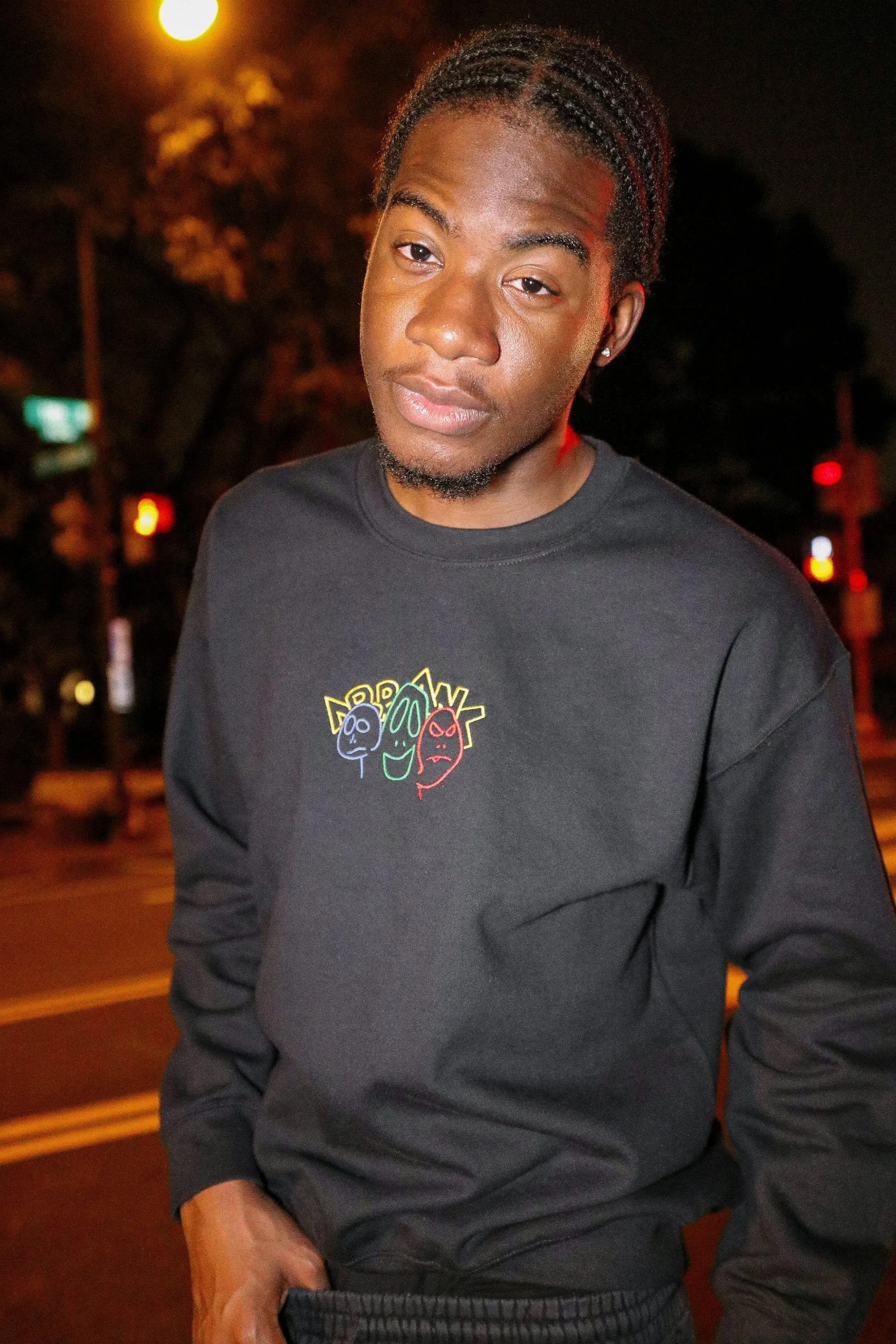 "Emotional Ghost" Crewneck (Black)