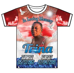 "Float On" Custom Designed Memorial 3D shirt