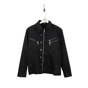 Semantic Design Zip Pocket Detail Biker Jacket