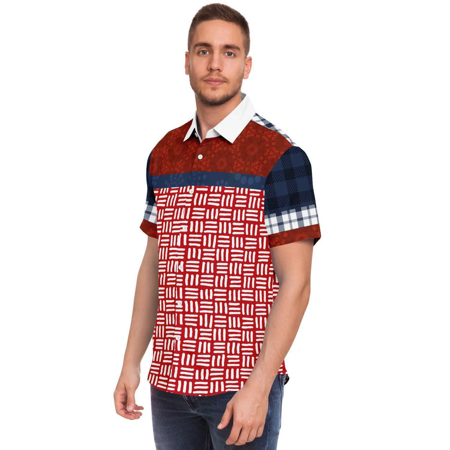 Super Kenzo Short Sleeve Button Down Shirt