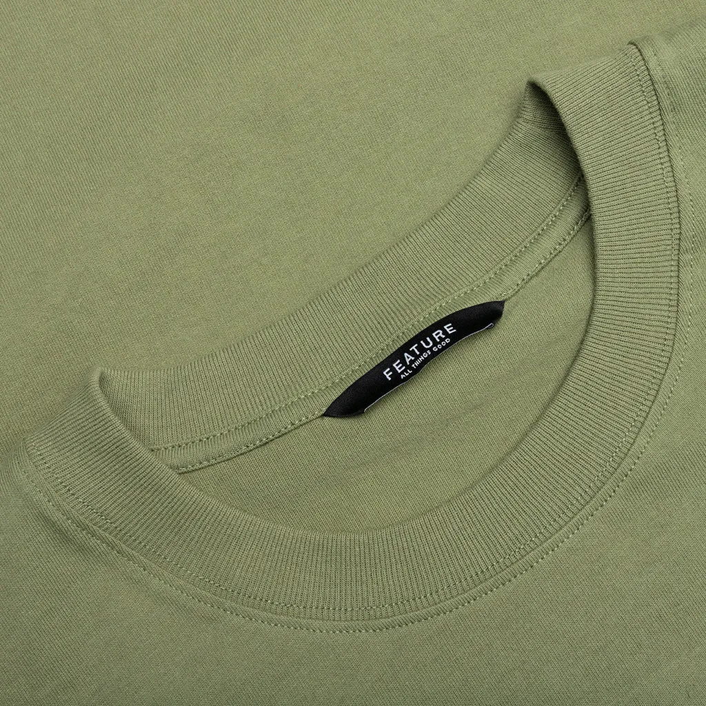 Sustained Earth Tee - Oil Green