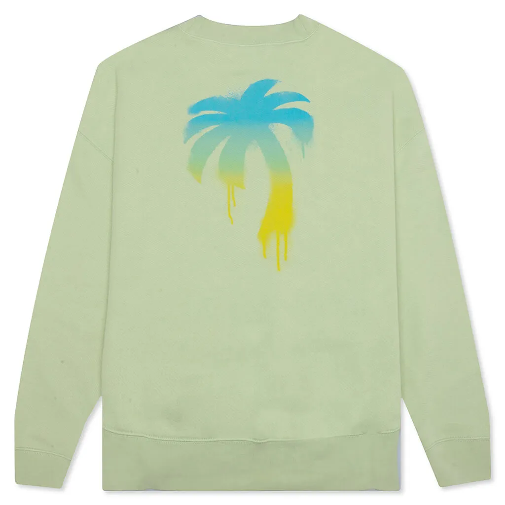 The Palm Crew Back Print - Mint Green