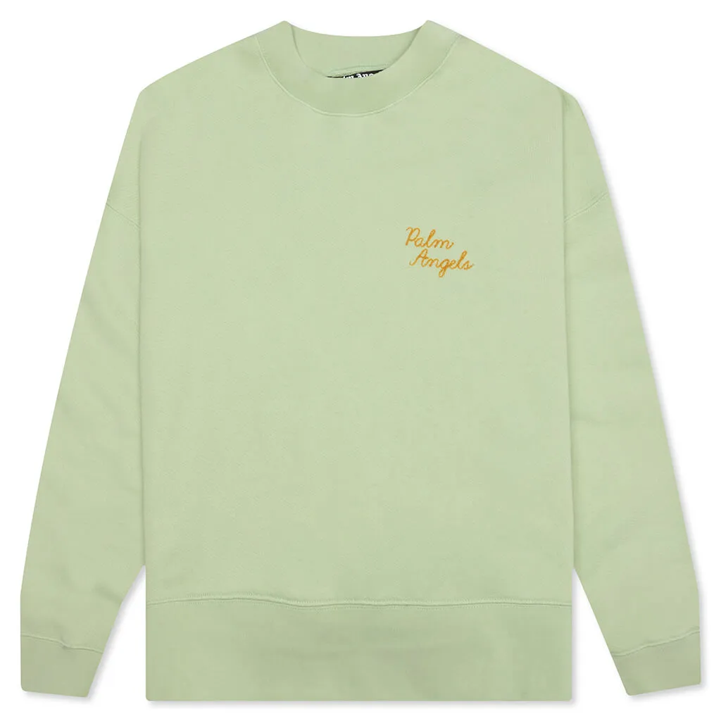 The Palm Crew Back Print - Mint Green