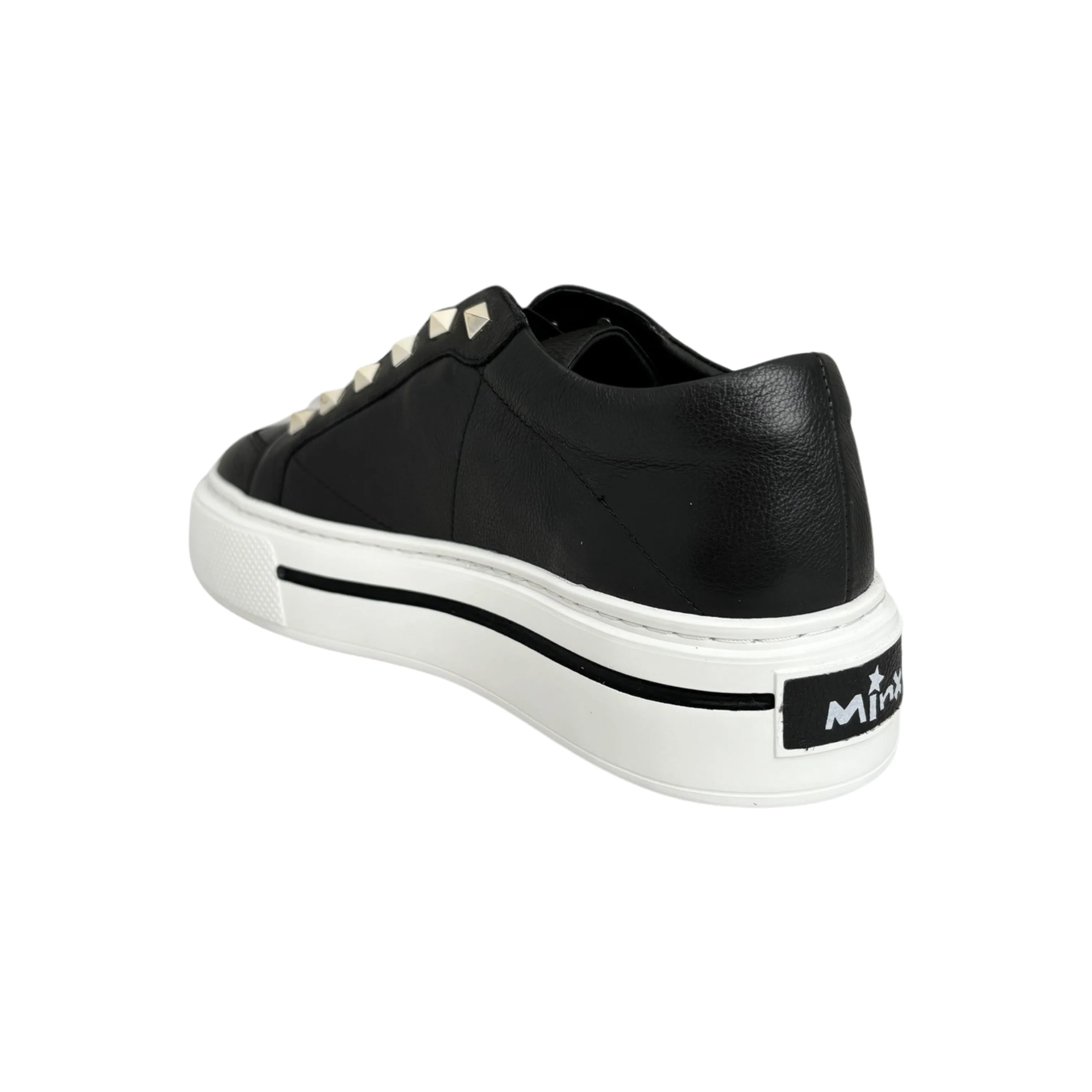 Vino Black/Metallic Stud Sneaker