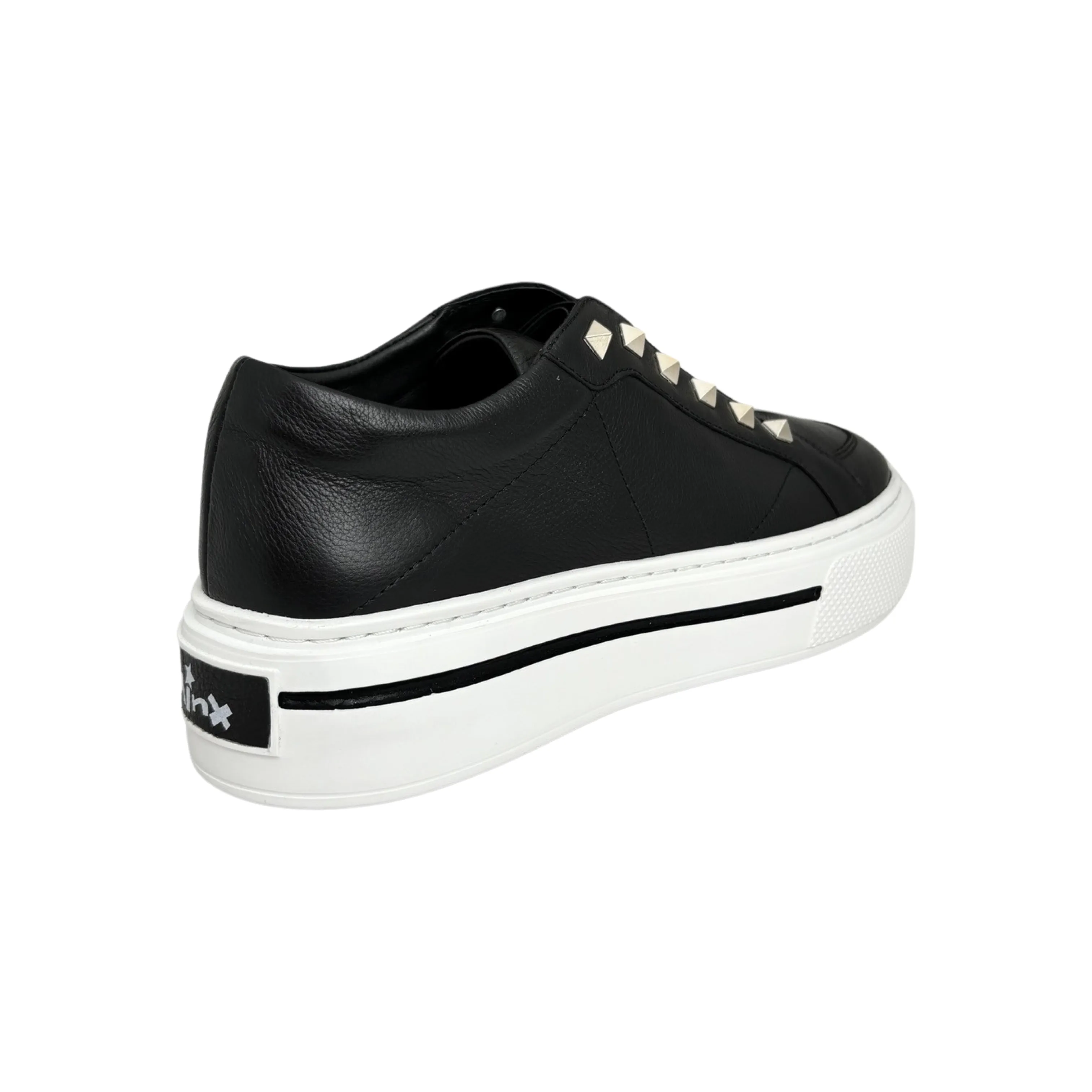 Vino Black/Metallic Stud Sneaker