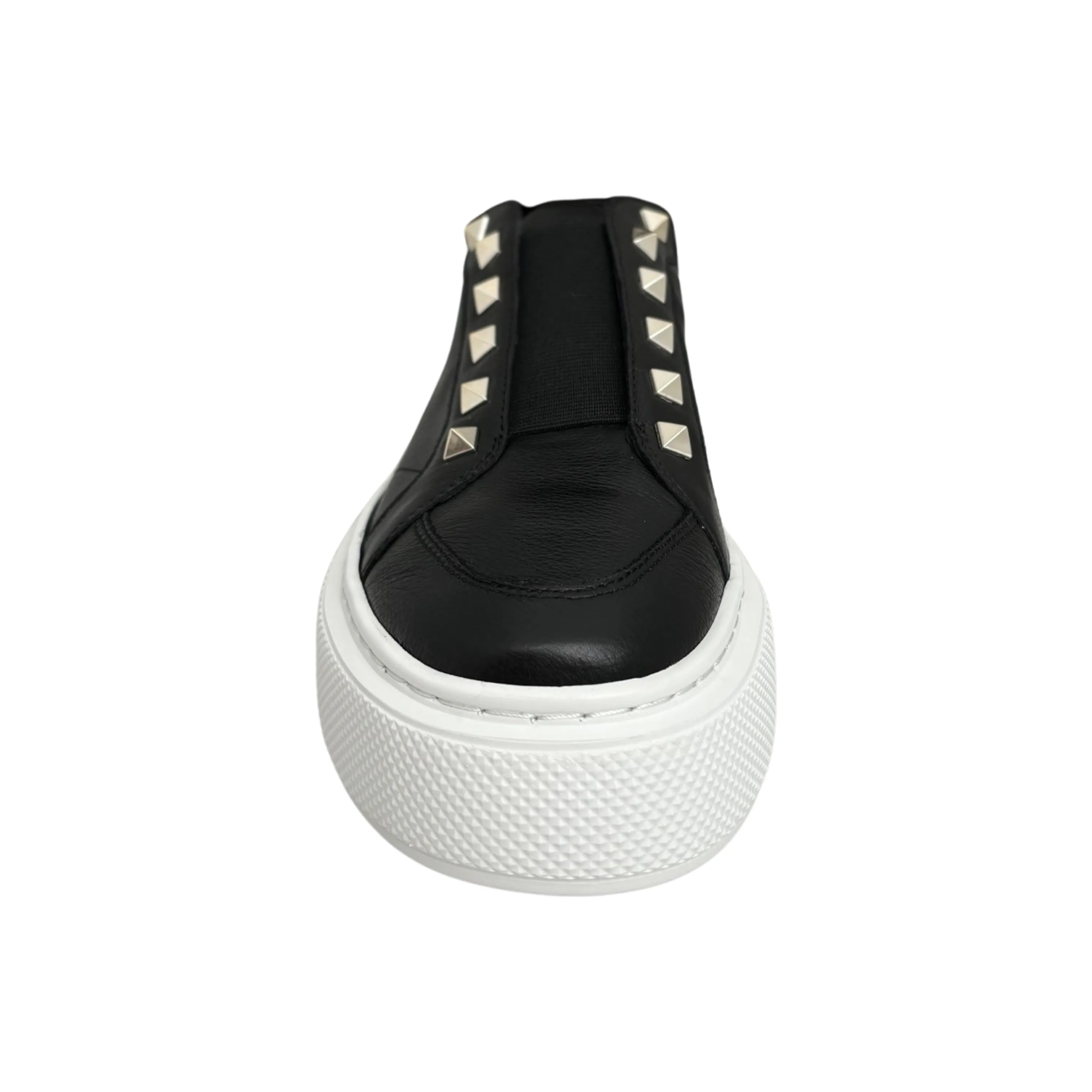 Vino Black/Metallic Stud Sneaker