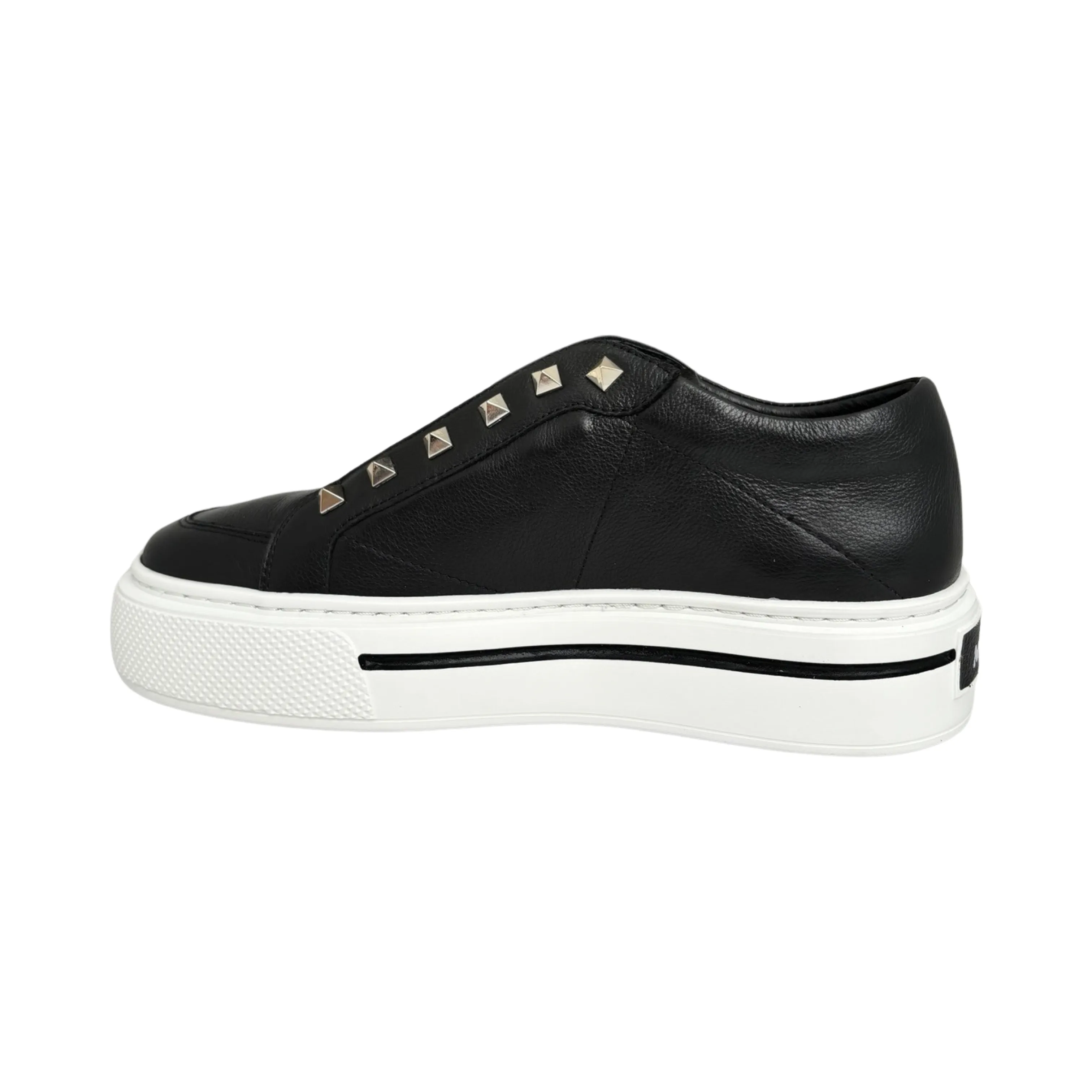 Vino Black/Metallic Stud Sneaker