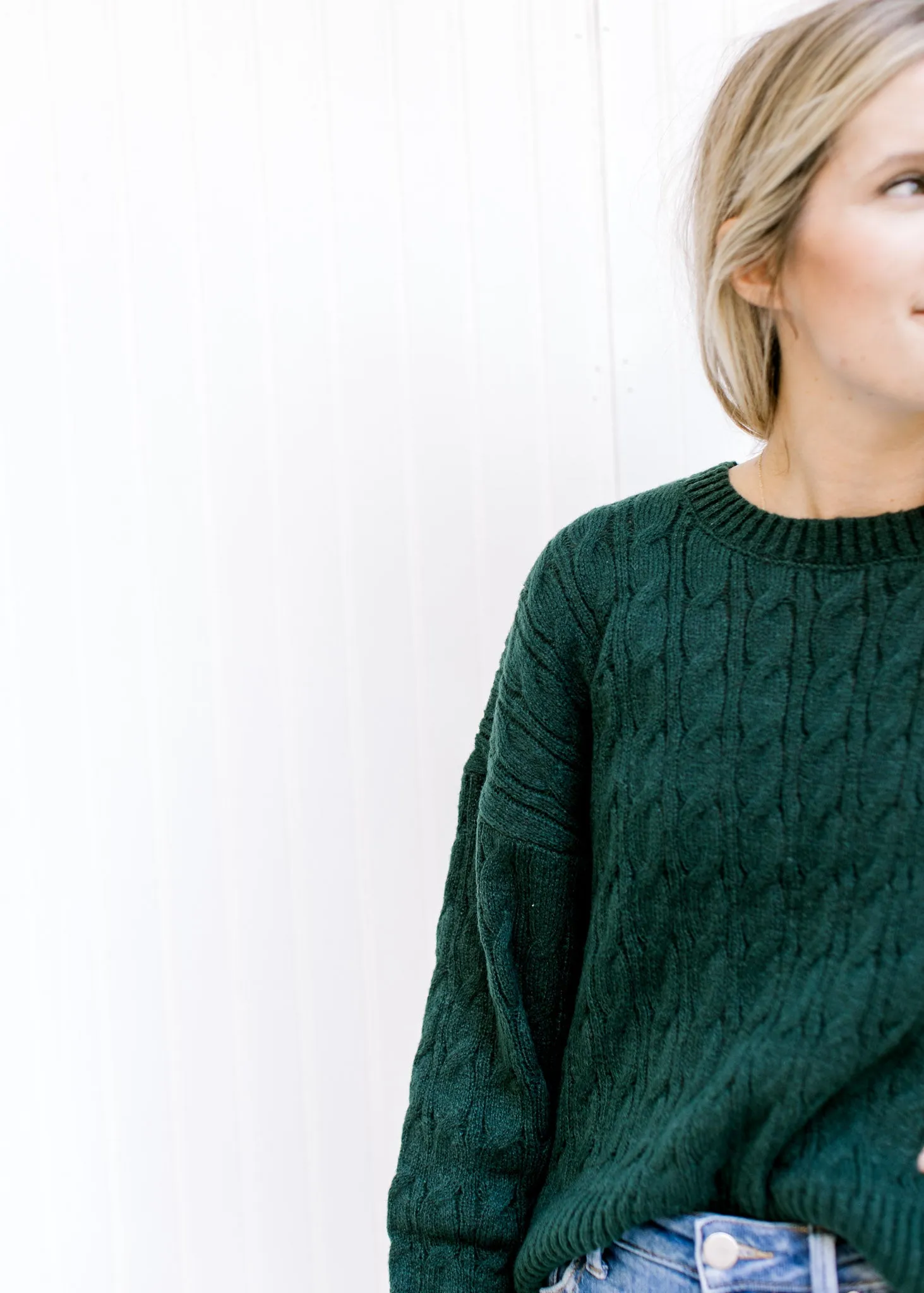 X Deep Forest Green Sweater