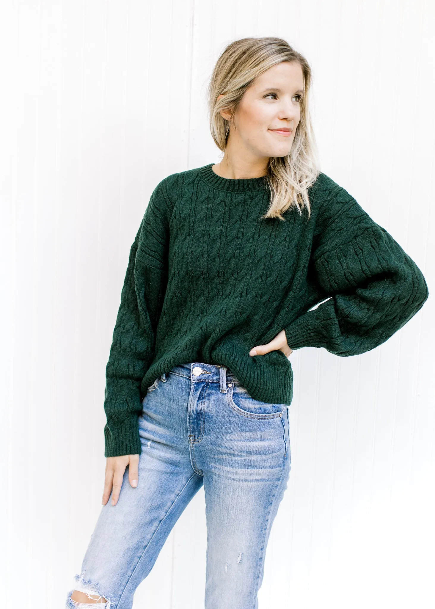 X Deep Forest Green Sweater